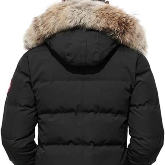 Canada Goose Mens Carson Parka HERITAGE Coat, Black, Size Medium - Picture 15 of 16